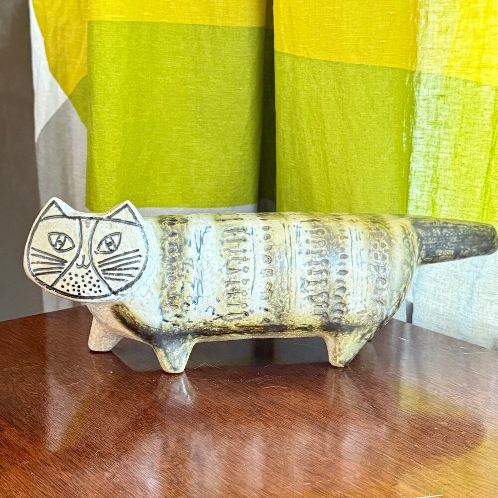 Lisa Larson Gustavsberg Sweden MCM Large Katt Cat 1957 Stora Zoo Series